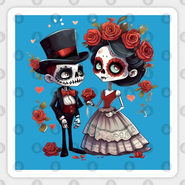 Day Of The Dead #2 Magnet by TooplesArt